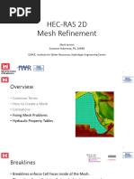Refinement Regions in HEC-RAS 2D Mesh | PDF | Area | Elevation