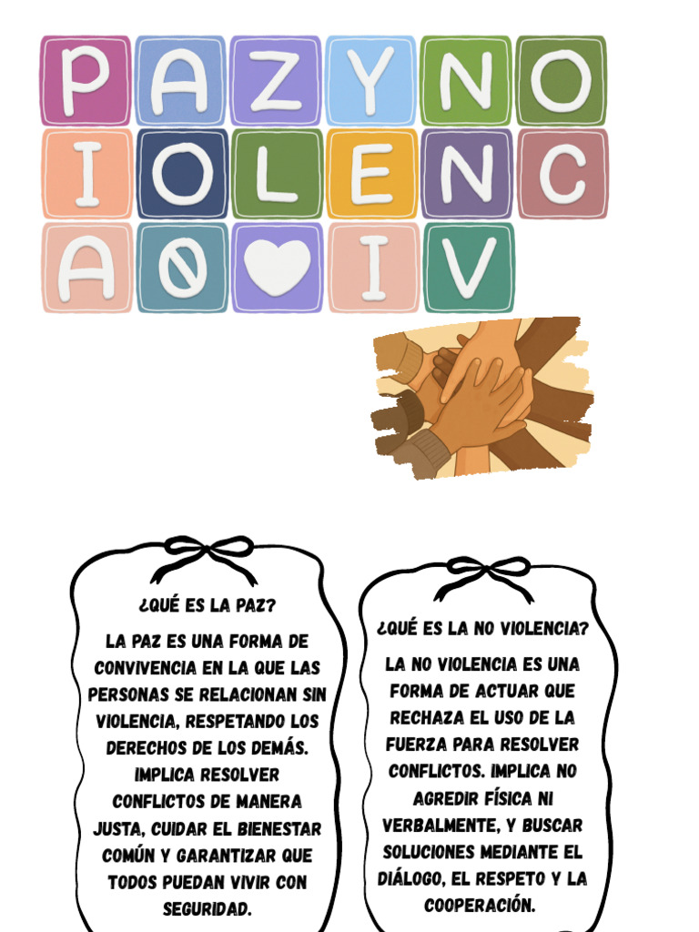 Definición de paz y no violencia | PDF
