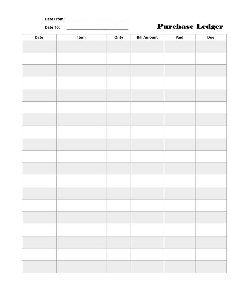 August21 Purchase Ledger | PDF