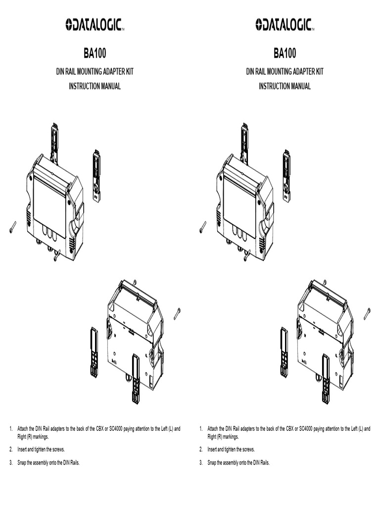BA100-BA200 Instruction Manual | PDF | Screw | Nut (Hardware)