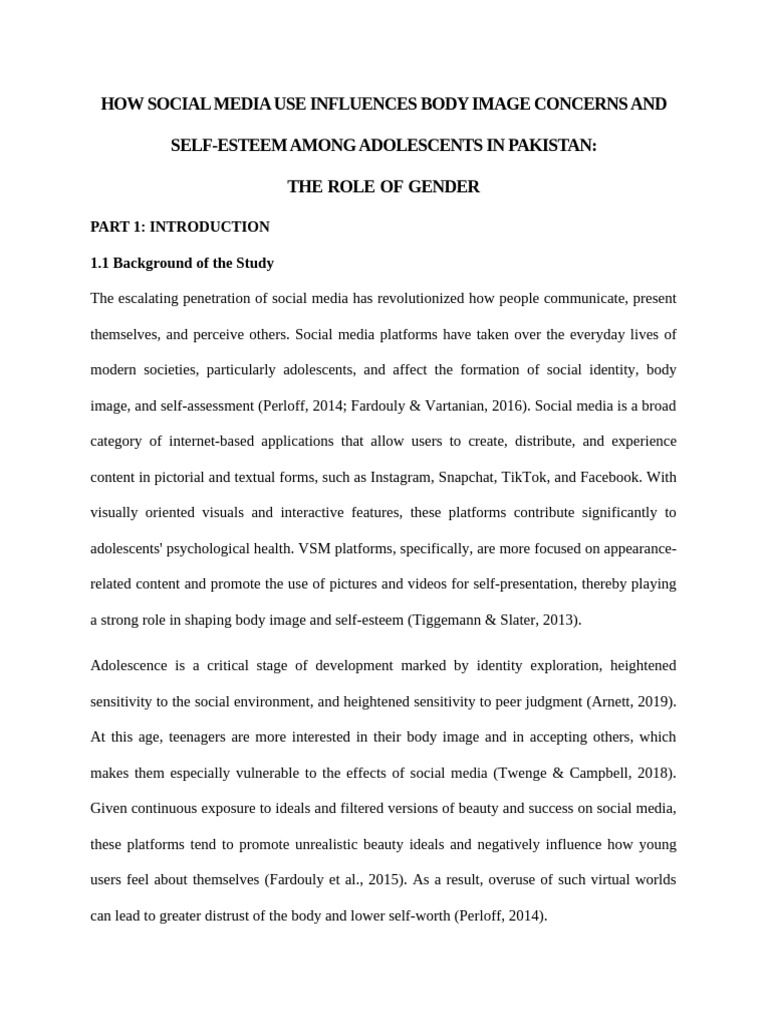 Part 1 | PDF | Self Esteem | Adolescence