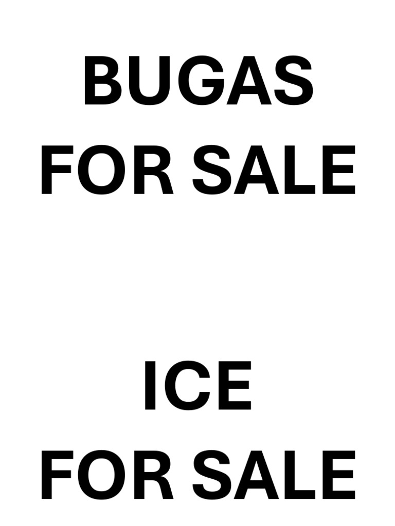 Bugas For Sale | PDF