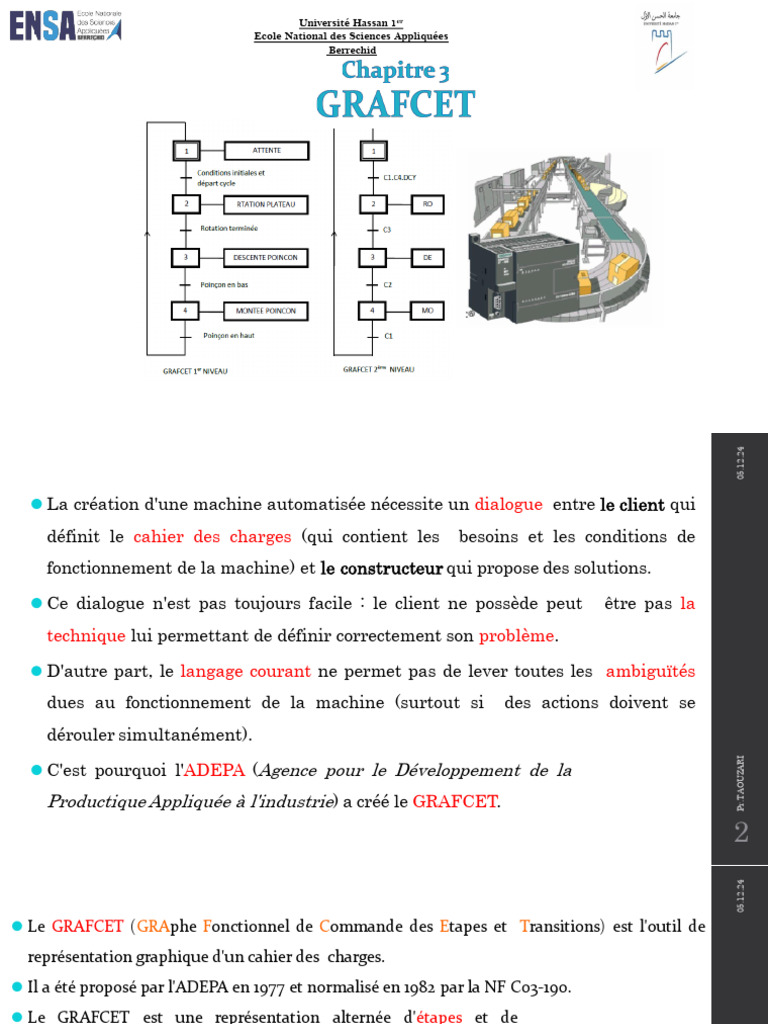 Introduction au GRAFCET en automatisation | PDF