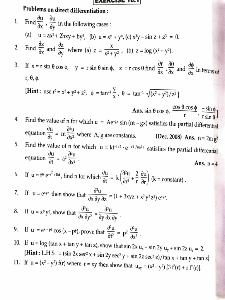 Partial Differential Equations | PDF