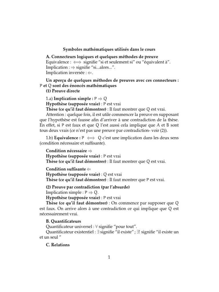Logique et Symboles Mathématiques | Logique mathématique Logique et Symboles Mathématiques | Logique mathématique