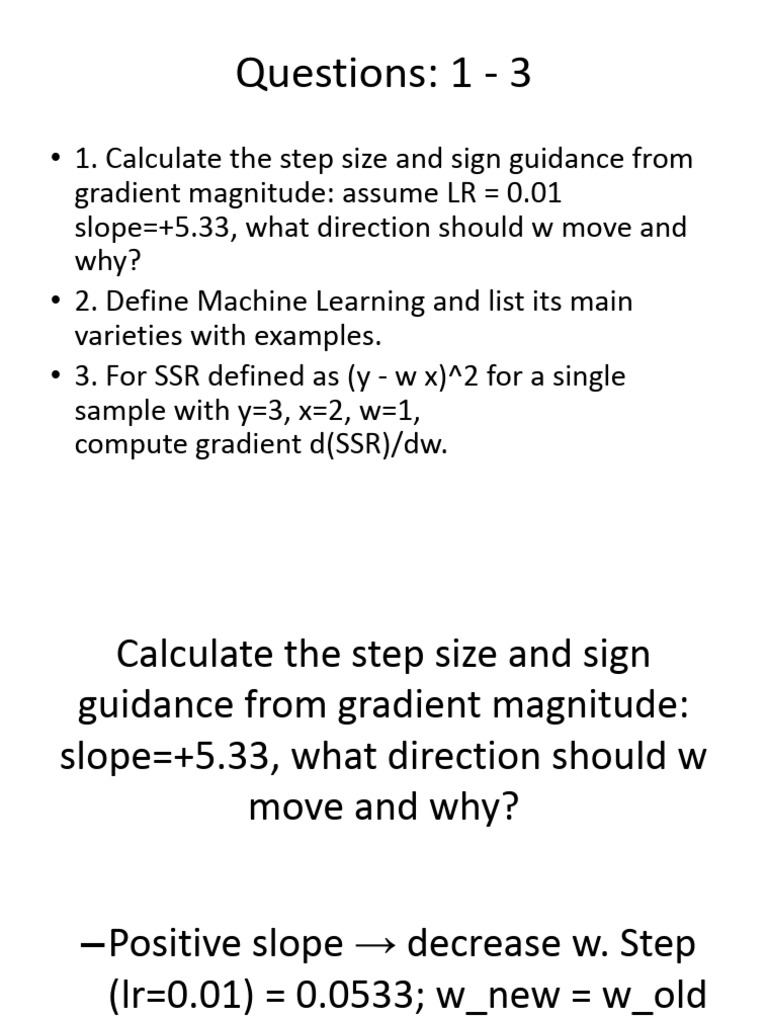Machine Learning Concepts and Calculations | PDF | Machine Learning ...