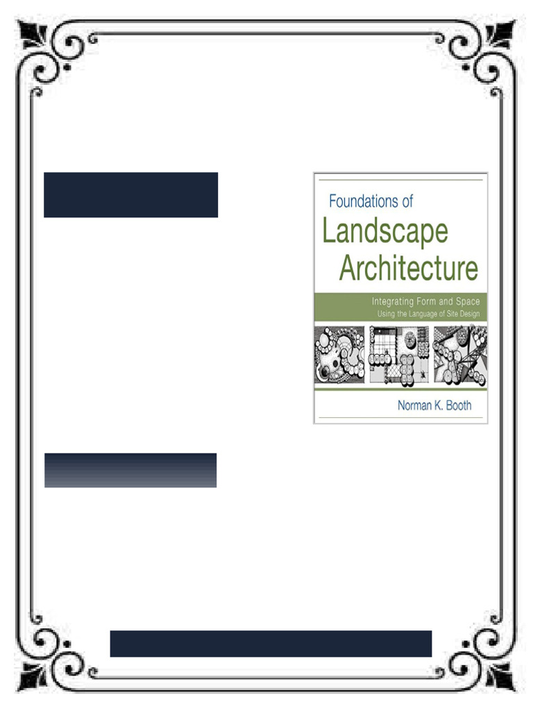 Foundations of Landscape Architecture Integrating Form and Space Using ...