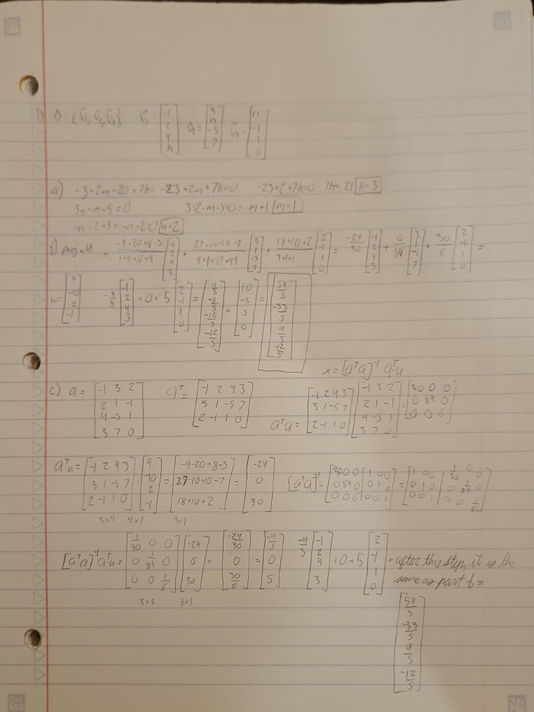LA hw4 | PDF