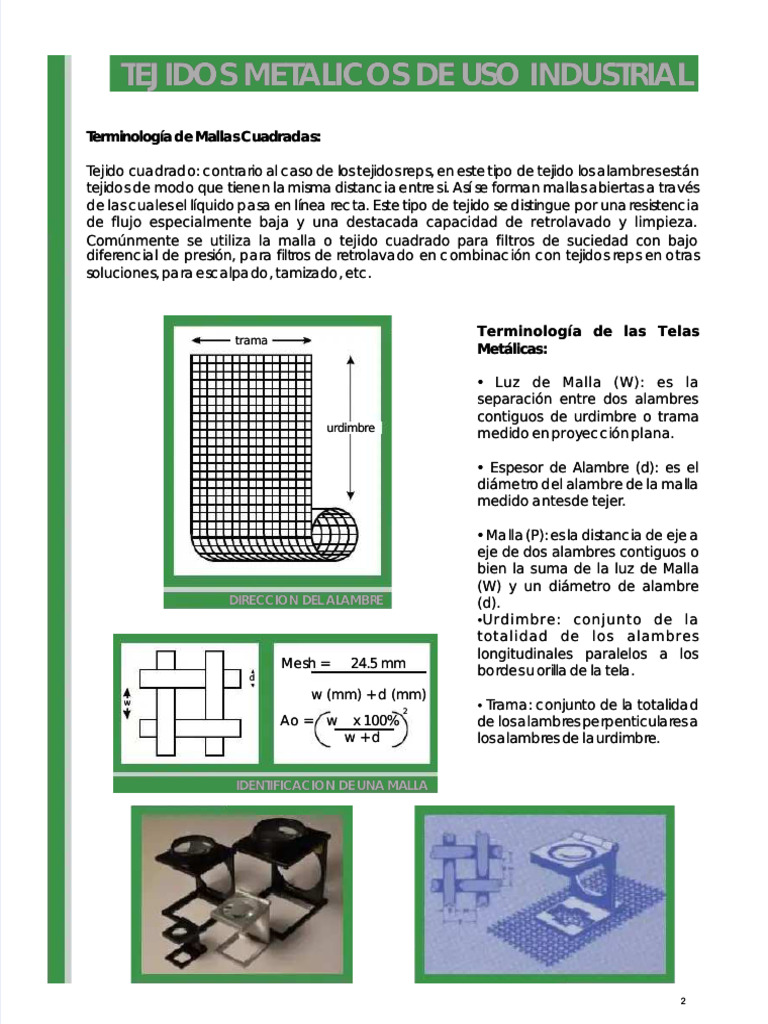 PDF Mallas Mesh Compress | PDF | Filtración