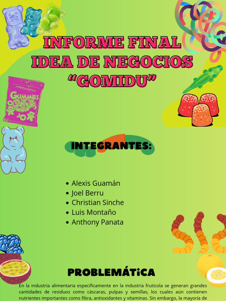 Informe Final de La Idea Innovadora (1) | PDF | Alimentos | Residuos