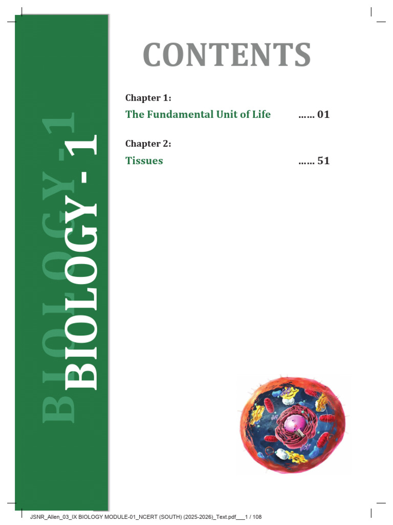 Biology Basics: Cells and Tissues | PDF | Osmosis | Life Sciences