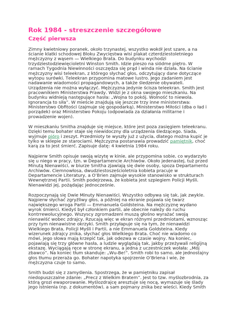 Rok 1984 | PDF