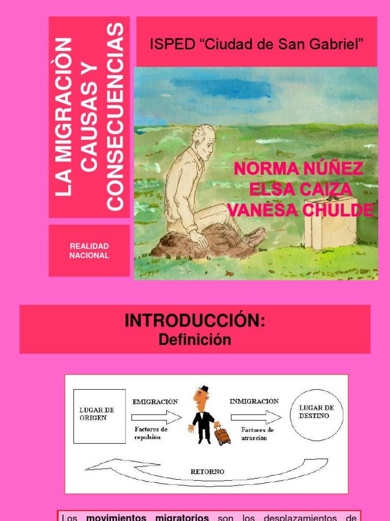 Causas y Consecuencias de la Migración | PDF | Migración humana ...