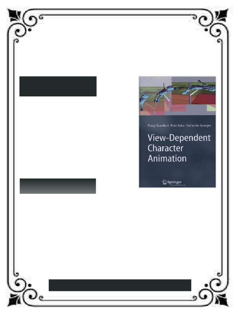 View Dependent Character Animation 1st Edition. Edition Parag Chaudhuri ...