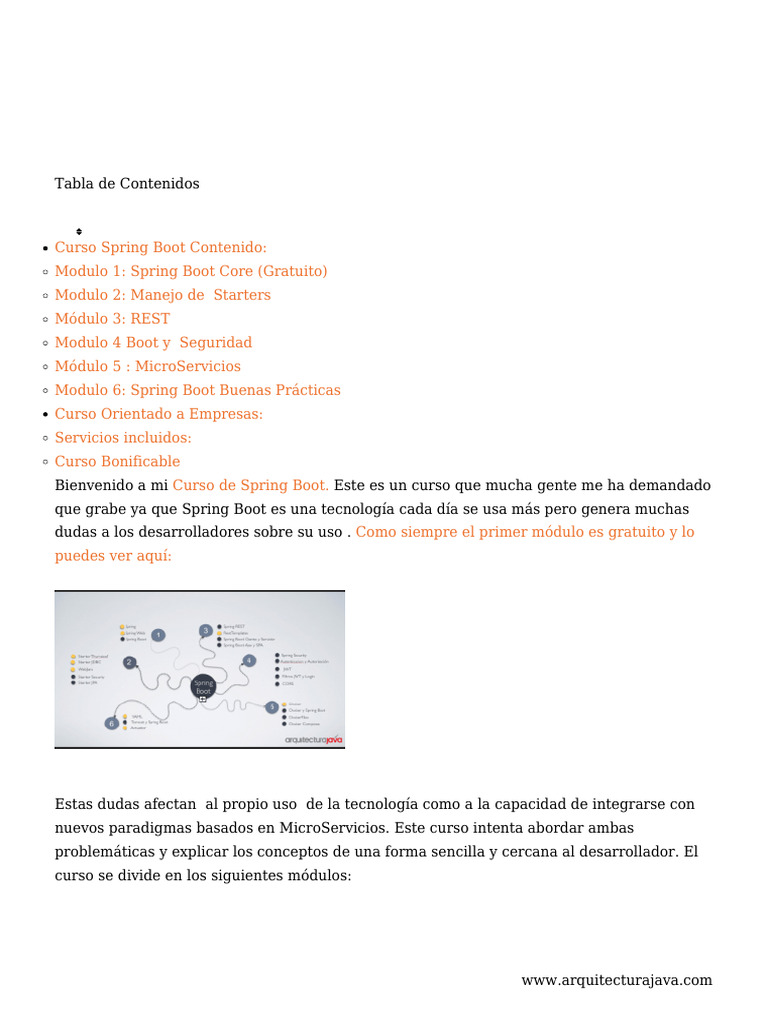 Curso Completo de Spring Boot Online | PDF | Tecnologías de la ...