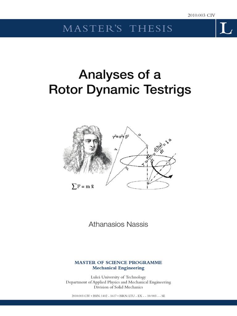 Rotor Dynamics Analysis with RK4 | PDF | Eigenvalues And Eigenvectors ...
