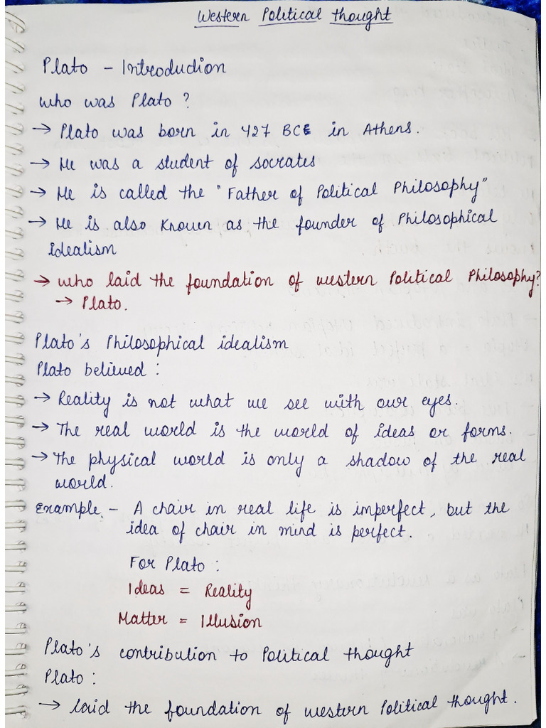 Plato Notes | PDF