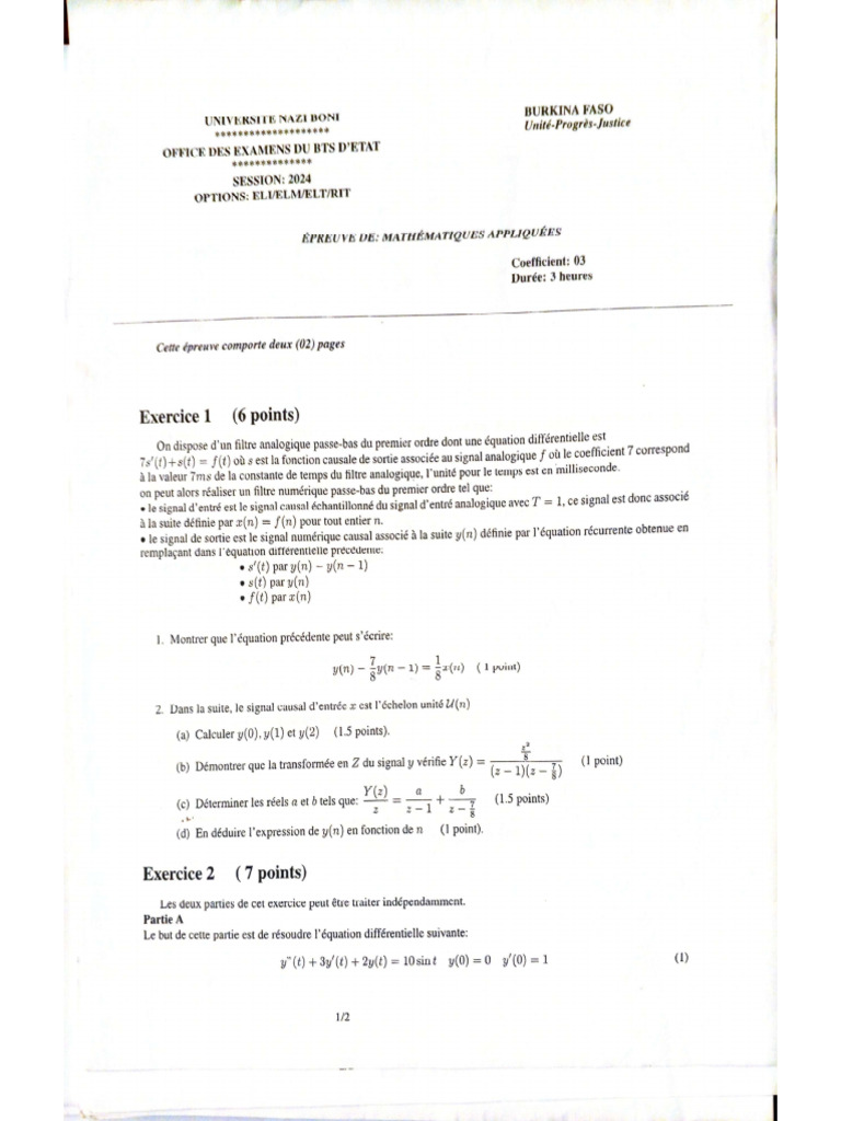 Math Bts 2024 | PDF
