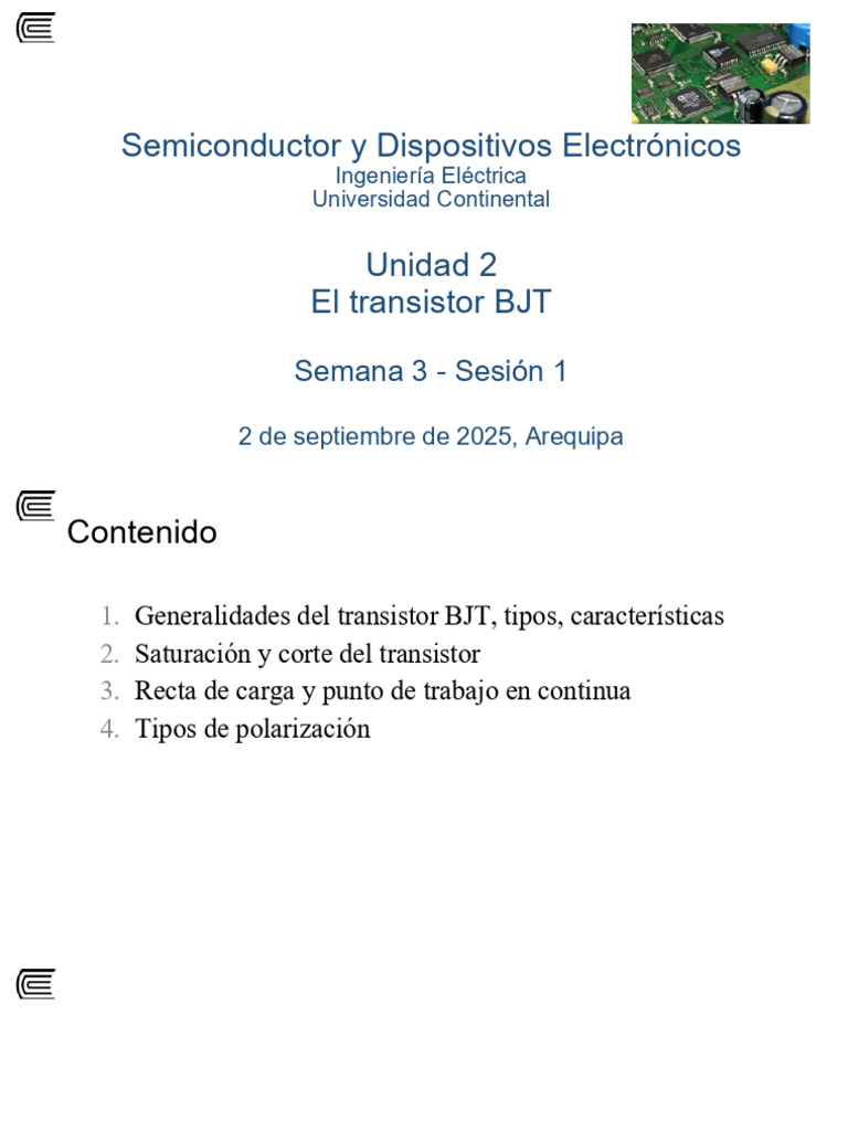 s3-s1 Transitor BJT | PDF