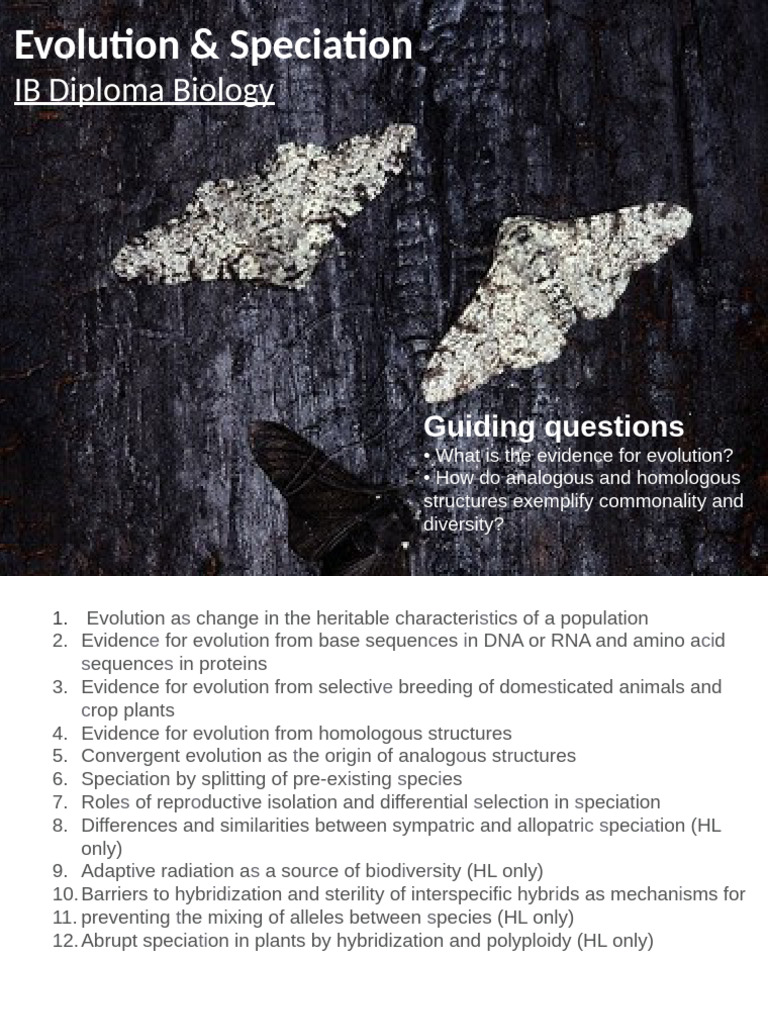 Evolution and Speciation in Biology | PDF | Hybrid (Biology) | Evolution
