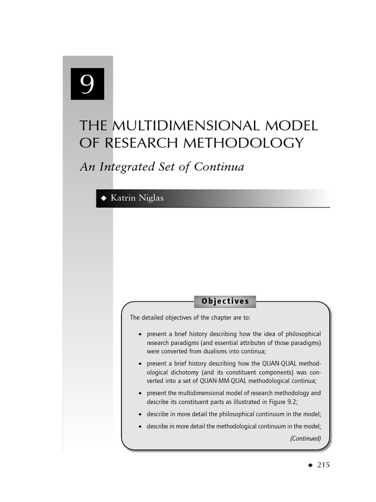 Multidimensional Research Methodology Model | PDF | Methodology ...