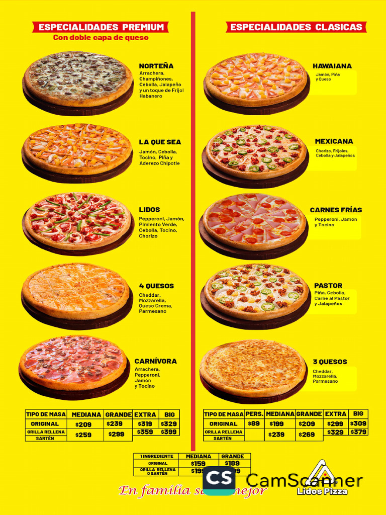 Menu 2025-1 | PDF