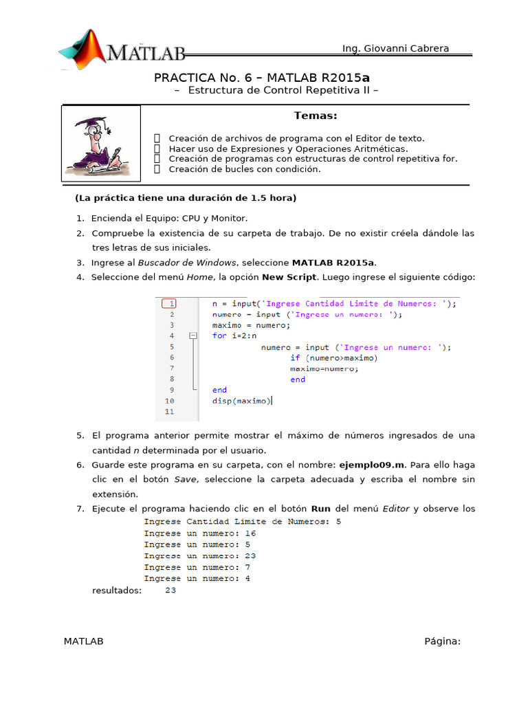 MatLab_06c | PDF | Ingeniería de software | Software
