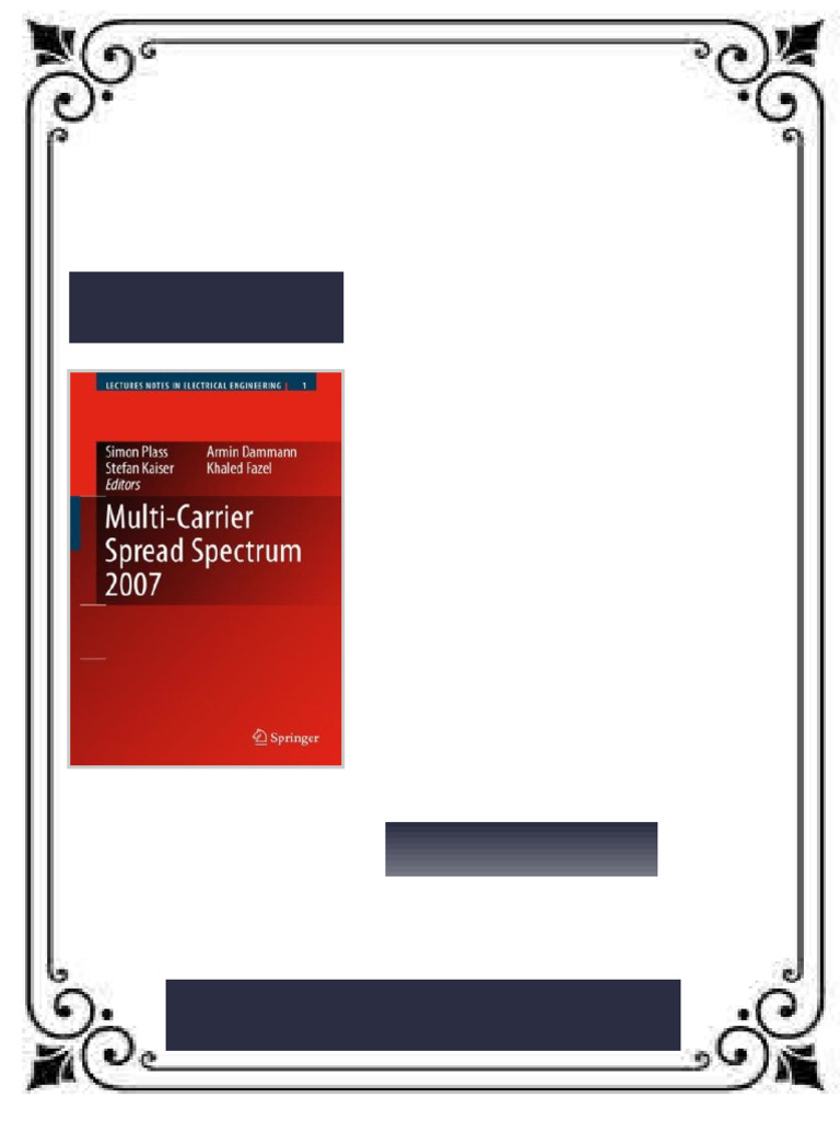 Multi Carrier Spread Spectrum 2007 Proceedings from the 6th ...