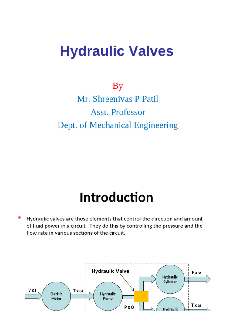 unit3hydraulicvalves-201202095754 | PDF | Valve | Pump