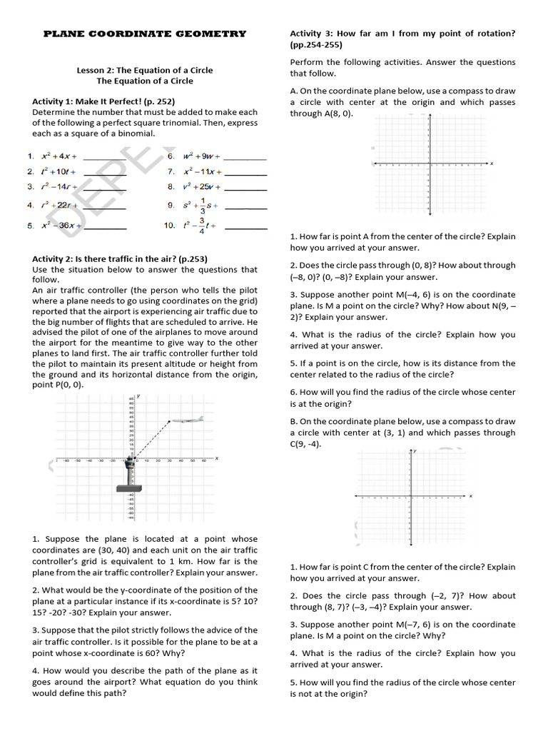 Understanding Circle Equations in Geometry | PDF | Circle | Radius