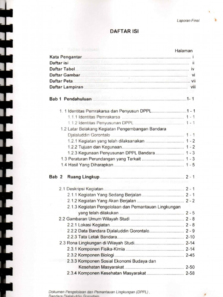 Final, 2009 Daftar Isi | PDF