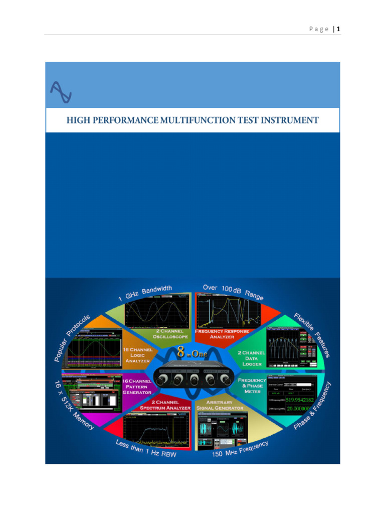 High Performance Multifunction Test Instrument Manual | PDF ...