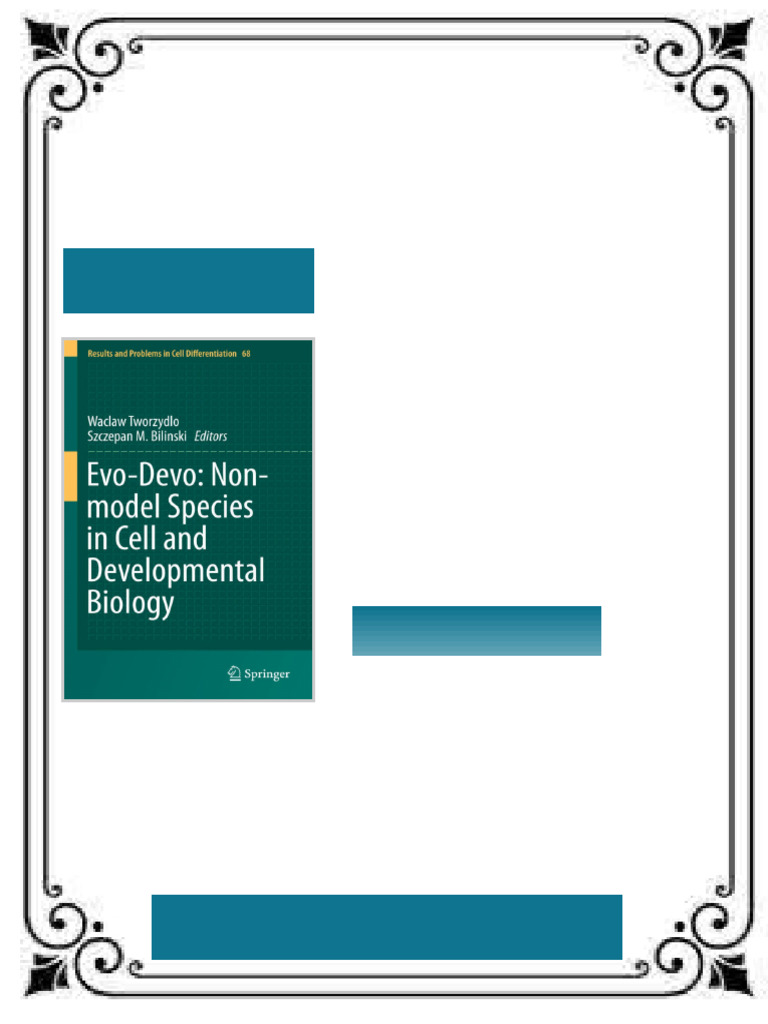 Evo Devo Non model Species in Cell and Developmental Biology Waclaw ...