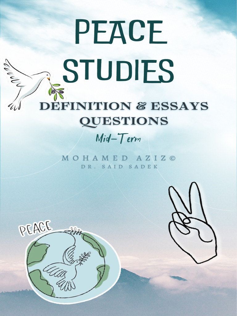 Peace Studies: Key Concepts and Definitions | PDF | Nazism | Violence