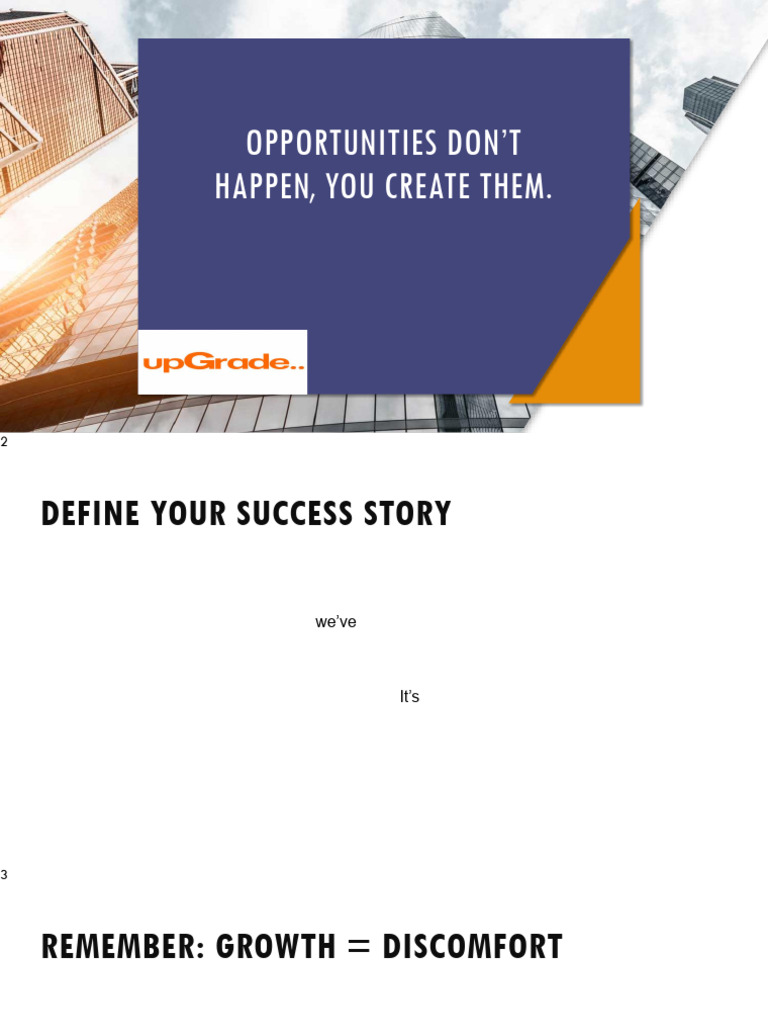 Create Your Own Success Opportunities | PDF | Courage | Goal