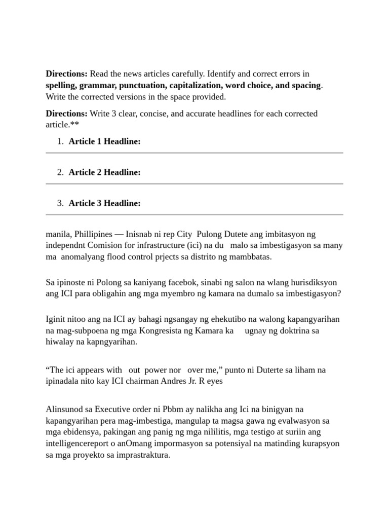 Correcting Errors in News Articles | PDF