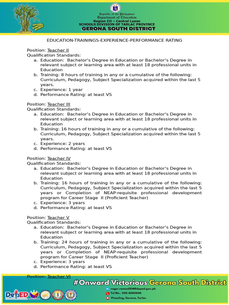 Teacher Qualification Standards Overview | PDF | Academic Degree | Teachers