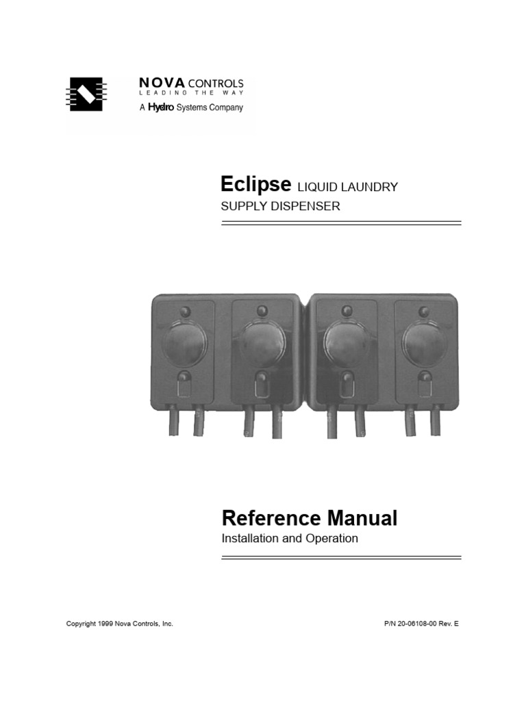 Eclipse Liquid Laundry Dispenser Manual | PDF | Electrical Connector ...