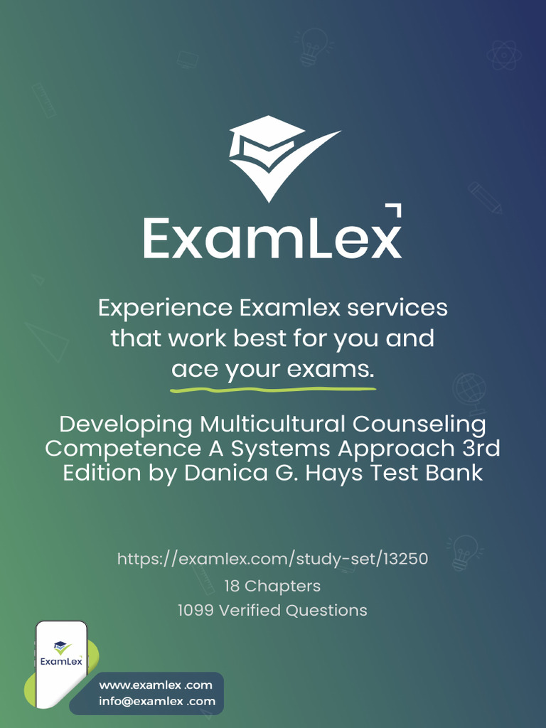 Multicultural Counseling Test Bank | PDF | Disability | Sexism