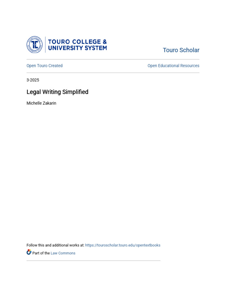 Legal Writing Simplified Guide | PDF | Case Law | Justice