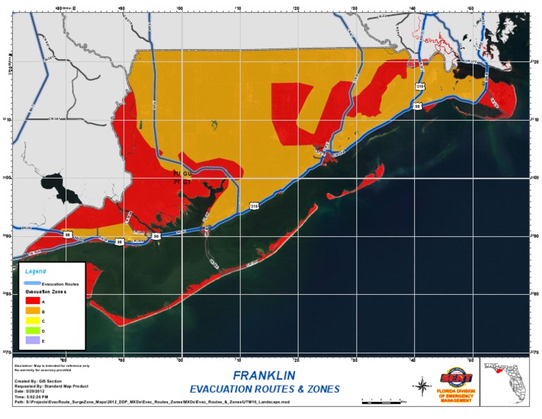 Florida Evacuation Routes & Zones Map | PDF