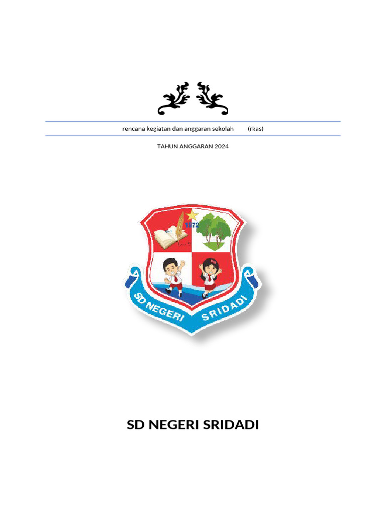 RKAS 2024 SD Negeri Sridadi | PDF