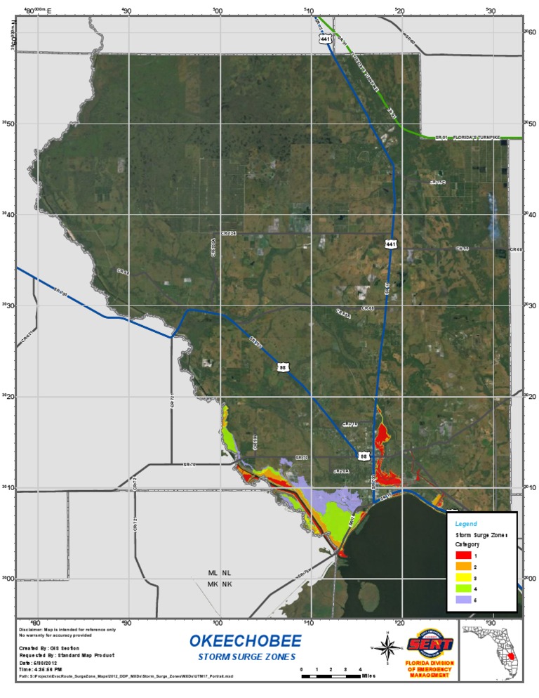 Florida Storm Surge Zone Map | PDF