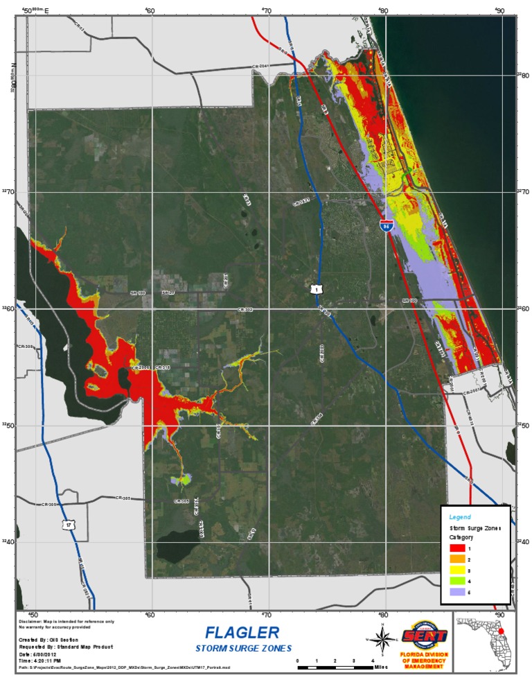 Florida Storm Surge Zone Map | PDF | Technology & Engineering
