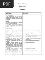 IV Injection Procedure Guide | PDF | Intravenous Therapy | Syringe