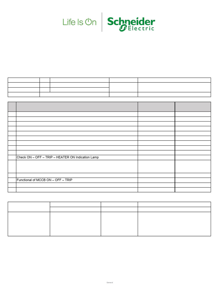 MCC Drawer Maintenance Report | PDF