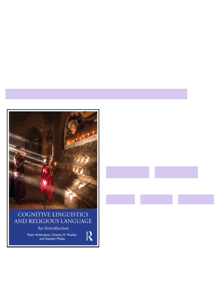 Cognitive Linguistics and Religious Language An Introduction 1st Peter ...