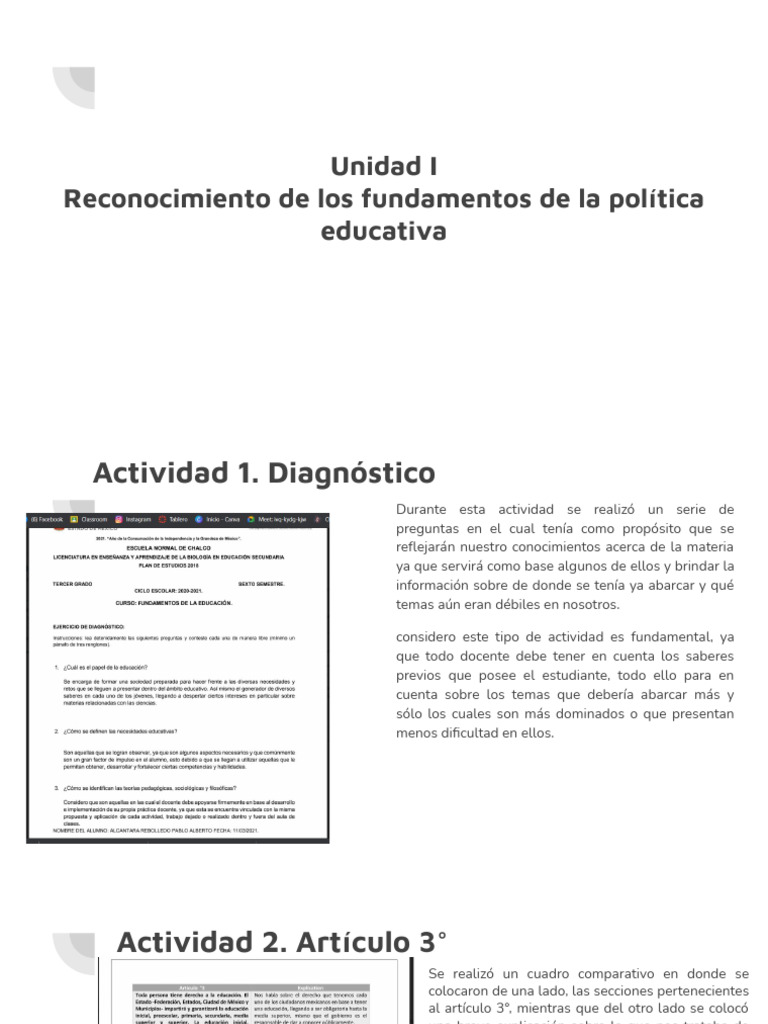 Fundamentos de Política Educativa y TIC | PDF | Maestros | Enseñando