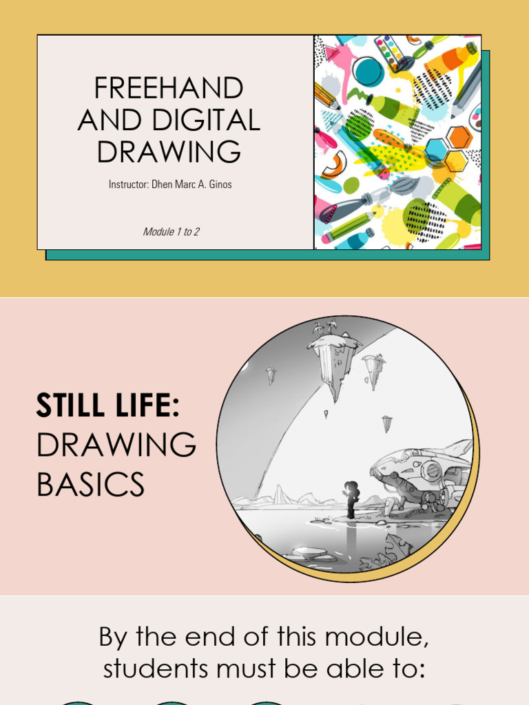 Freehand and Digital Drawing Module 1 - 2 | PDF | Drawing | Still Life