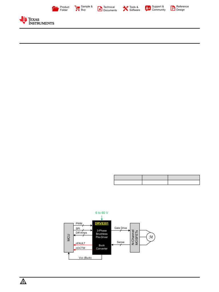 DRV8301 Three-Phase Gate Driver IC | PDF | Electrostatic Discharge ...
